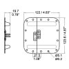 Penn Elcom LE-4880 – officiële technische tekening met maatvoering