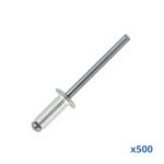 Penn Elcom 91512GE-500 gegroefde rivetten 5 bij 12 mm, doos 500 stuks