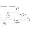 Penn Elcom B1631 maattekening
