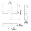 Penn Elcom B1641 maattekening