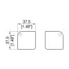 Penn Elcom C7079Z technische tekening met maatvoering en montagegaten