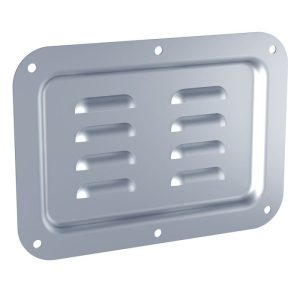 Penn Elcom D0506/07Z verzinkte ondiepe ventilatieschotel met horizontale lamellen