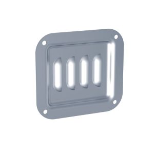 Penn Elcom D0511/07Z verzinkte ondiepe ventilatieschotel met lamellen