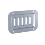 Penn Elcom D0516/07Z verzinkte ondiepe ventilatieschotel met lamellen