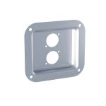 Penn Elcom D0947Z verzinkte lege inbouwschotel voor twee passende D-serie-connectoren