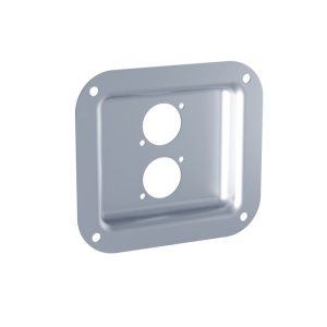 Penn Elcom D0947Z verzinkte lege inbouwschotel voor twee passende D-serie-connectoren