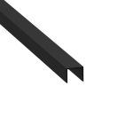 Penn Elcom E2209-2M zwart kunststof U-afdekprofiel met opening van 9 mm