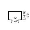 Penn Elcom E2212-2M technische tekening met maatvoering