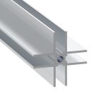 Penn Elcom E4007-2M aluminium vierwegverdeelprofiel met kruisvormige doorsnede