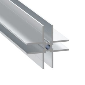 Penn Elcom E4007-2M aluminium vierwegverdeelprofiel met kruisvormige doorsnede