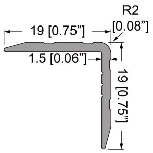Penn Elcom EG-0122-2M technische tekening met maatvoering