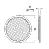 Penn Elcom G18 technische tekening met maatvoering