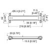 Penn Elcom H1008 technische tekening met maatvoering