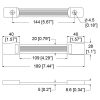 Penn Elcom H1013 technische tekening met actuele maatvoering