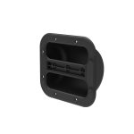 Penn Elcom H1017 zwarte inbouwgreep met aluminium grip en kunststof kom