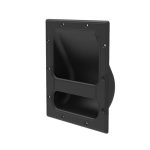 Penn Elcom H1024 zwarte inbouwgreep met aluminium grip en kunststof kom