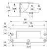 Penn Elcom H1025 technische tekening met maatvoering