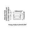 Penn Elcom H1030Z technische tekening met maatvoering