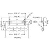 Penn Elcom H1079 technische tekening 118 × 62 mm met montagegaten van 4,2 mm