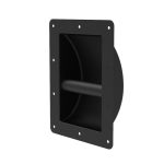 Penn Elcom H1105 zwarte stalen inbouwhandgreep met vaste greepstang