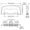 Penn Elcom H1425 technische tekening met maatvoering