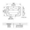 H4051Z technische tekening met afmetingen en bevestigingsgaten