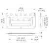 Penn Elcom H7148Z technische tekening met maatvoering