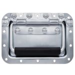 Penn Elcom H7165/10Z verzinkte ondiepe inbouwhandgreep met verlengde zwarte grip