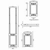 Penn Elcom HG-4082 maattekening viertraps telescoophandgreep