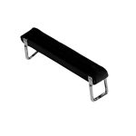 Penn Elcom HG-4210/1 zwarte leren handgreep zonder afzonderlijke bevestigingskapjes