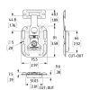 Penn Elcom L0737/46 technische tekening met maatvoering