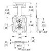 Penn Elcom L0737/64 technische tekening met maatvoering