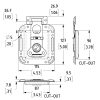 Penn Elcom L0747/28 technische tekening met maatvoering