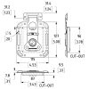 Penn Elcom L0747/32 technische tekening met maatvoering
