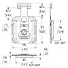Penn Elcom L0747/64 technische tekening met maatvoering