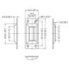 Penn Elcom L0747/CP technische tekening met actuele maatvoering