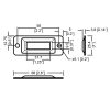 Penn Elcom L0965/CP technische tekening met maatvoering