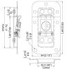 Penn Elcom L903/7336Z actuele technische tekening met maatvoering