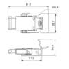 Penn Elcom LE-8338/1 – technische tekening uit de officiële catalogus