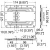 Penn Elcom P2558Z maattekening