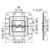 Penn Elcom P2597Z maattekening