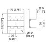 Penn Elcom P81570Z maattekening