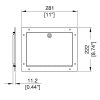 Penn Elcom R1325 maattekening