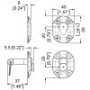 Penn Elcom R1606 maattekening