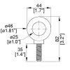 Penn Elcom R1737M maattekening