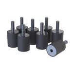 Penn Elcom R8860/50 set van acht trillingsdempers met metrische M6-bevestiging