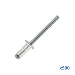 Penn Elcom SG-91412GE-500 gegroefde rivetten 4 bij 12 mm, doos 500 stuks