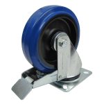 Penn Elcom W8992/B zwenkwiel met rem met blauw wiel